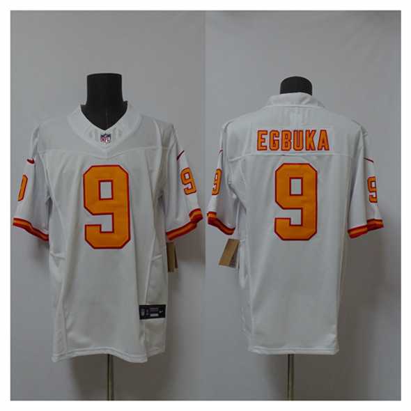 Mens Tampa Bay Buccaneers #9 Emeka Egbuka White 2025 F.U.S.E. Vapor Limited Stitched Jersey->tampa bay buccaneers->NFL Jersey