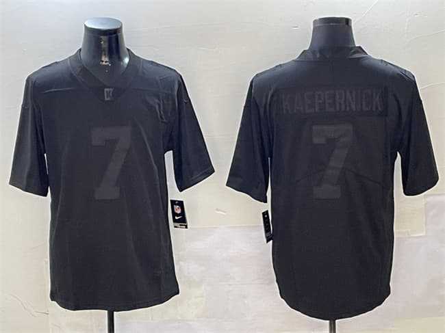 Men%27s Las Vegas Raiders #7 Colin Kaepernick Black Vapor Limited Football Stitched Jersey->new orleans saints->NFL Jersey