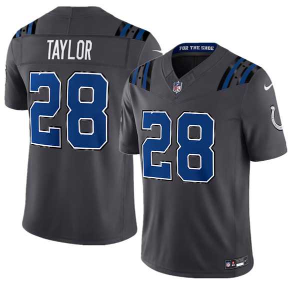 Men%27s Indianapolis Colts #28 Jonathan Taylor Dark Gray 2026 F.U.S.E. Rivalries Collection Limited Stitched Jersey Dzhi->indianapolis colts->NFL Jersey
