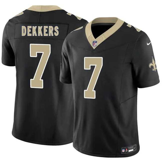 Men%27s New Orleans Saints #7 Hunter Dekkers Black 2026 F.U.S.E. Vapor Limited Stitched Jersey Dzhi->philadelphia eagles->NFL Jersey