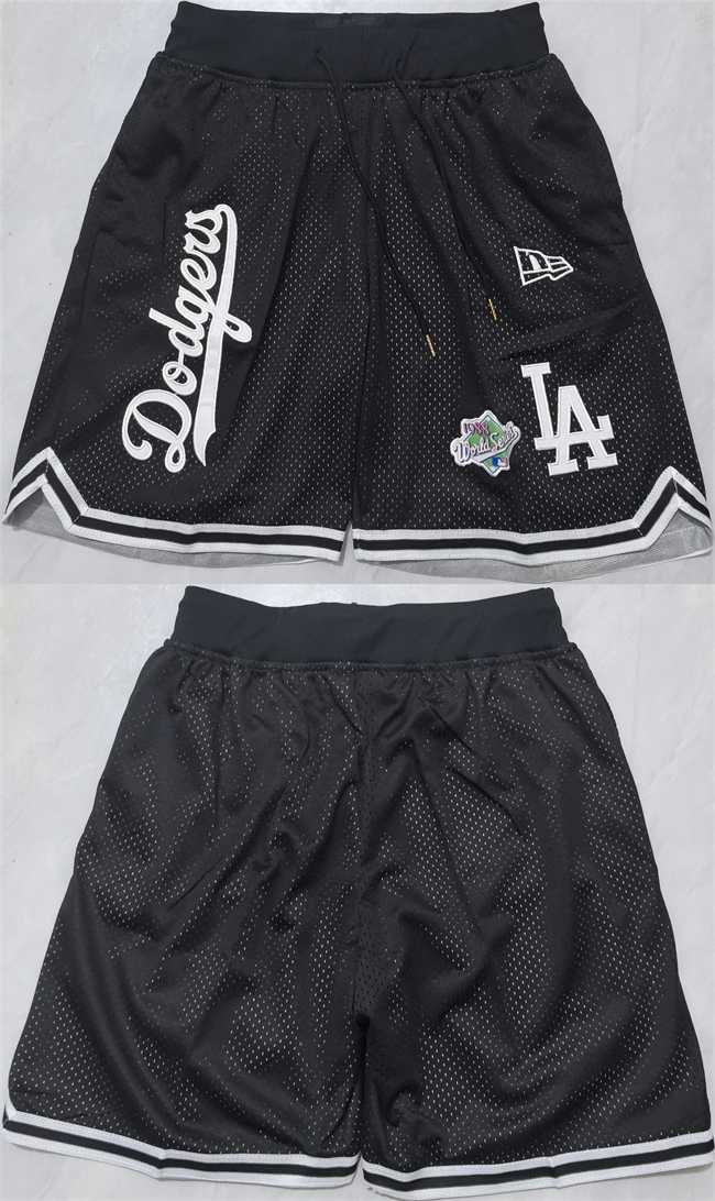 Men%27s Los Angeles Dodgers Black Shorts (Run Small)->detroit red wings->NHL Jersey