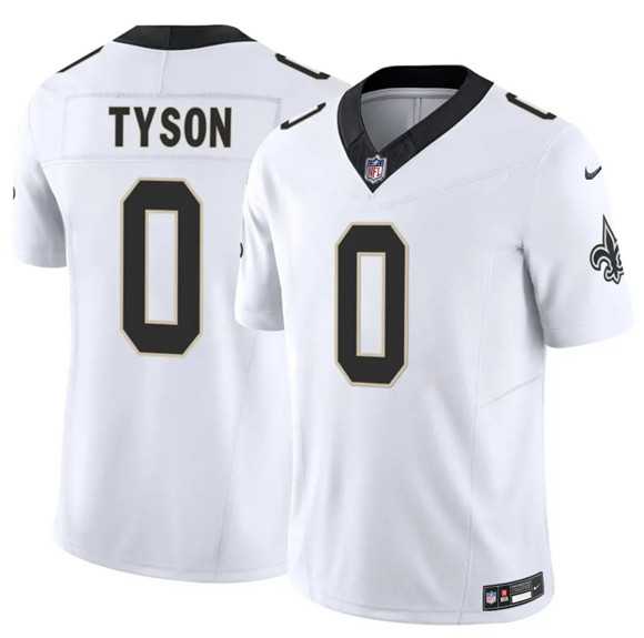 Mens New Orleans Saints #0 Jordyn Tyson White 2026 F.U.S.E Vapor Limited Stitched Jersey->new orleans saints->NFL Jersey