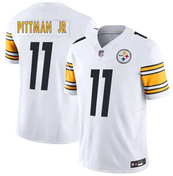 Men%27s Pittsburgh Steelers #11 Michael Pittman Jr. White F.U.S.E. Vapor Limited Stitched Jersey Dzhi Dzhi->san francisco 49ers->NFL Jersey