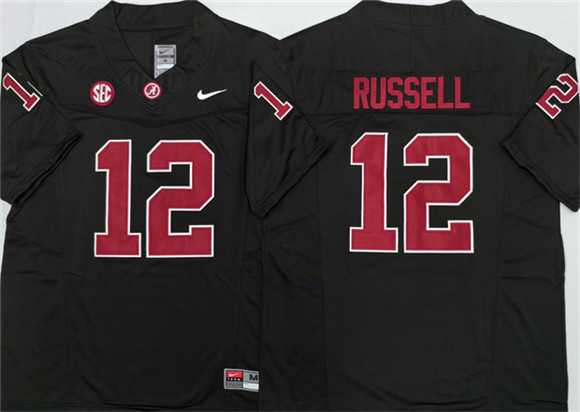 Men%27s Alabama Crimson Tide #12 Keelon Russell Black 2026 F.U.S.E Stitched Jersey->florida gators->NCAA Jersey