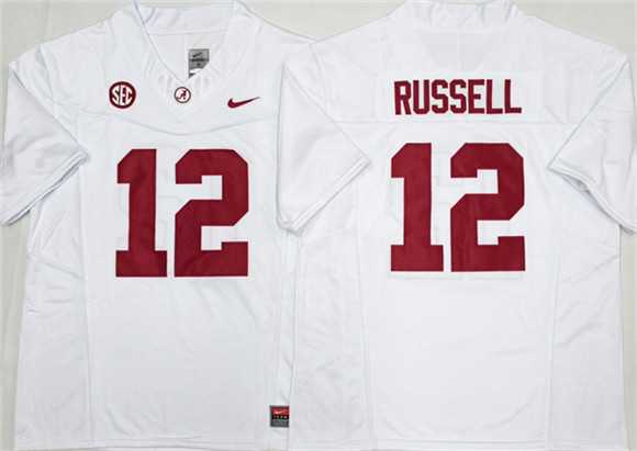 Men%27s Alabama Crimson Tide #12 Keelon Russell White 2026 F.U.S.E Stitched Jersey->florida gators->NCAA Jersey