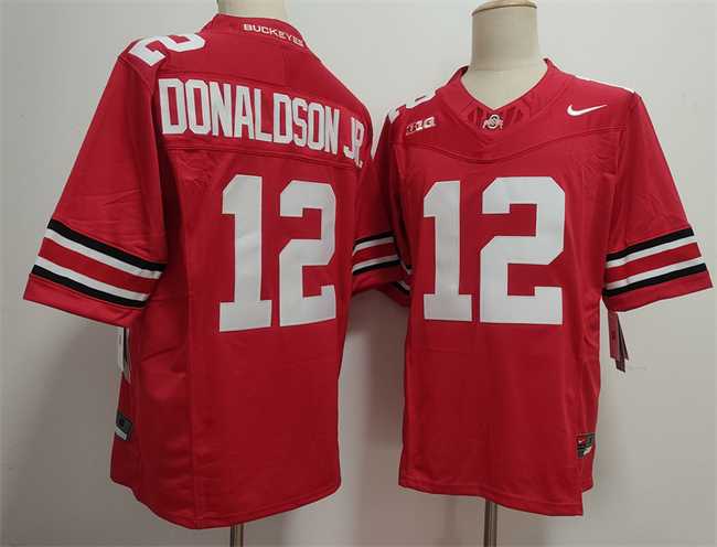 Men%27s Ohio State Buckeyes #12 CJ Donaldson Red 2025 F.U.S.E. Limited Stitched Jersey->texas longhorns->NCAA Jersey