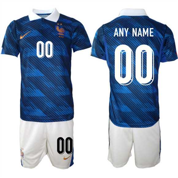 Men%27s France Custom Navy 2026 Home Soccer Jersey Suit->georgia bulldogs->NCAA Jersey