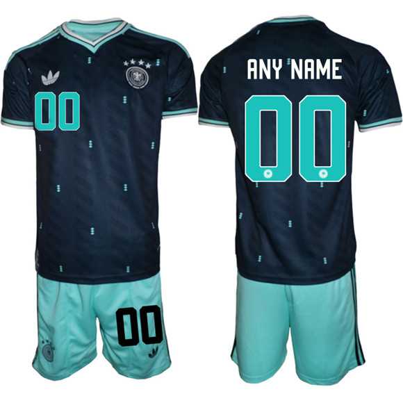 Men%27s Germany Custom Navy 2026 Away Soccer Jersey Suit->->Custom Jersey
