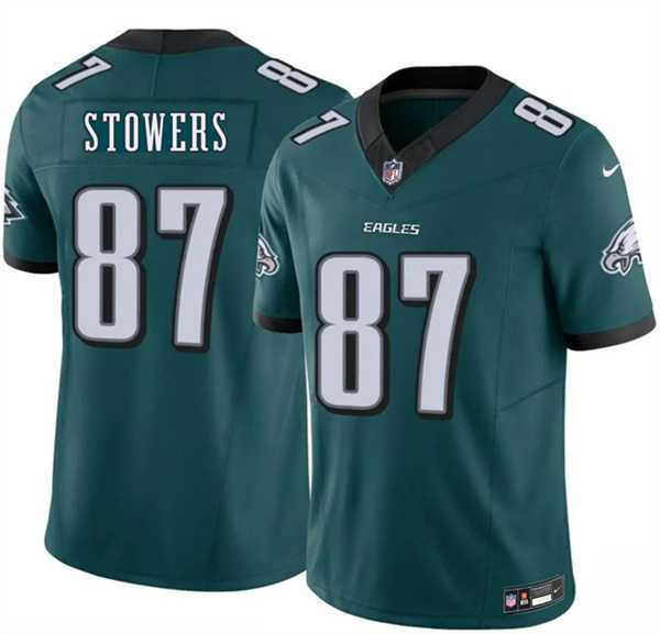 Men%27s Philadelphia Eagles #87 Eli Stowers Green 2026 Draft F.U.S.E. Vapor Untouchable Limited Stitched Jersey->san francisco 49ers->NFL Jersey