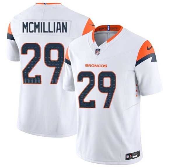 Mens Denver Broncos #29 JaQuan McMillan White 2025 F.U.S.E. Vapor Limited Stitched Jersey Dzhi->denver broncos->NFL Jersey