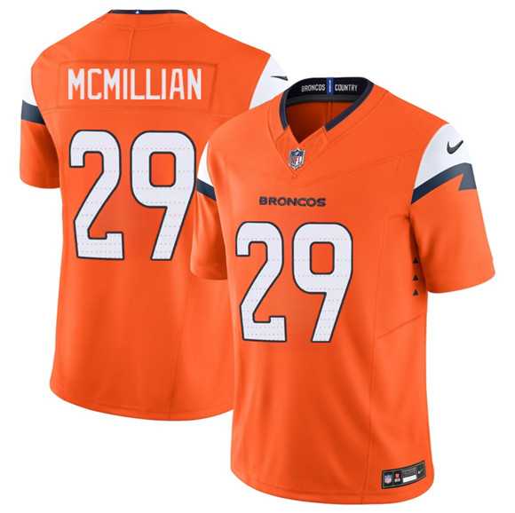 Mens Denver Broncos #29 JaQuan McMillan Orange 2025 F.U.S.E. Vapor Limited Stitched Jersey Dzhi->denver broncos->NFL Jersey
