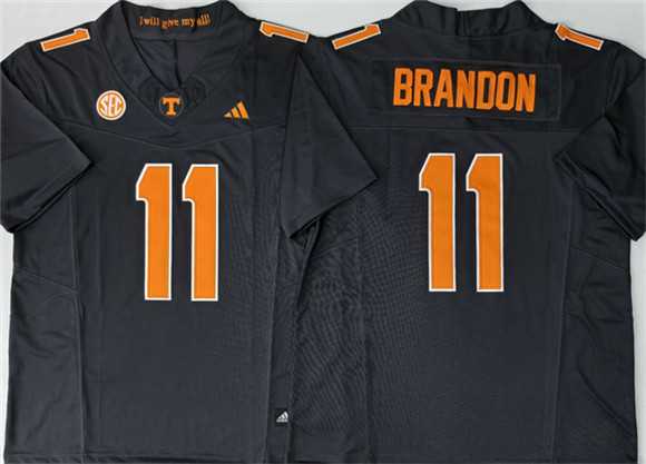 Men%27s Tennessee Volunteers #11 Faizon Brandon Black 2026 F.U.S.E. Stitched Jersey->tennessee volunteers->NCAA Jersey