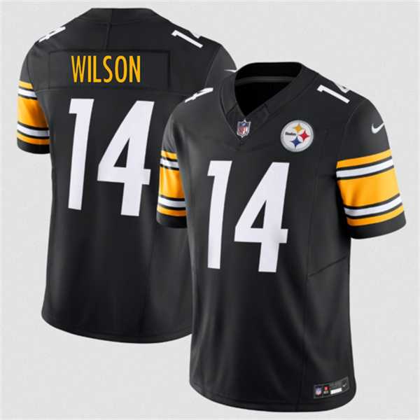 Men%27s Pittsburgh Steelers #14 Roman Wilson Black 2026 F.U.S.E. Vapor Limited Stitched Jersey->san francisco 49ers->NFL Jersey
