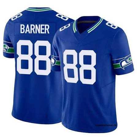 Men%27s Seattle Seahawks #88 AJ BARNER Blue Throwback 2026 F.U.S.E. Vapor Untouchable Limited Stitched Jersey Dzhi->san francisco 49ers->NFL Jersey