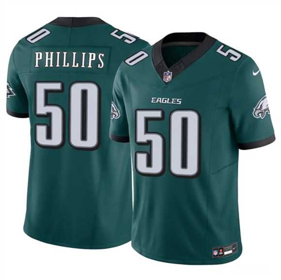 Men%27s Philadelphia Eagles #50 Jaelan Phillips Green 2025 F.U.S.E. Vapor Untouchable Limited Stitched Jersey Dzhi->jacksonville jaguars->NFL Jersey