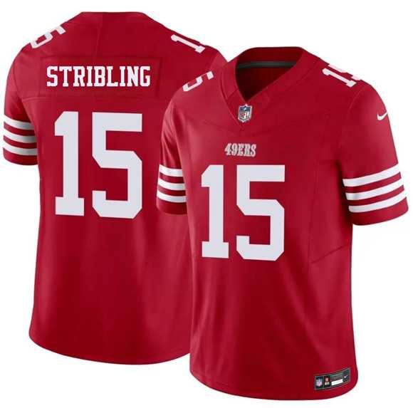 Mens San Francisco 49ers #15 DeZhaun Stribling Red 2026 F.U.S.E. Vapor Untouchable Limited Stitched Jersey->san francisco 49ers->NFL Jersey
