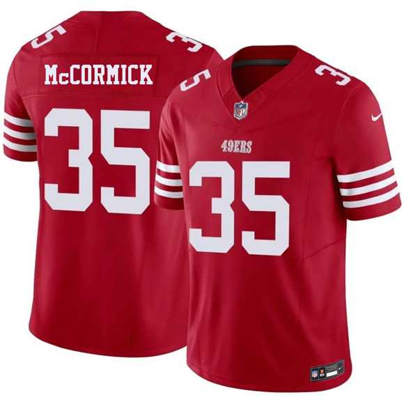 Mens San Francisco 49ers #35 Sincere McCormick Red 2026 F.U.S.E. Vapor Untouchable Limited Stitched Jersey->san francisco 49ers->NFL Jersey