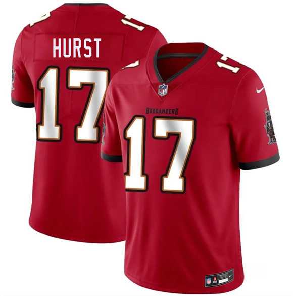 Men%27s Tampa Bay Buccaneers #17 Ted Hurst Red 2026 Draft Vapor Limited Stitched Jersey->tampa bay buccaneers->NFL Jersey