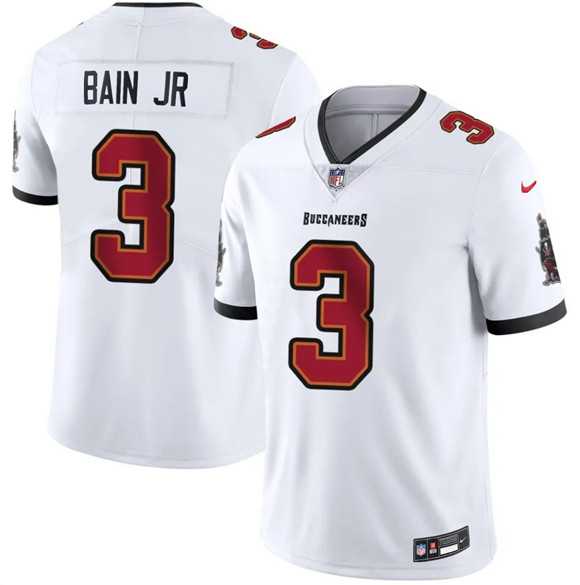 Men%27s Tampa Bay Buccaneers #3 Rueben Bain Jr White 2026 Draft Vapor Limited Stitched Jersey->tampa bay buccaneers->NFL Jersey