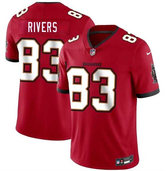 Men%27s Tampa Bay Buccaneers #83 Eric Rivers Red 2026 Draft Vapor Limited Stitched Jersey->tampa bay buccaneers->NFL Jersey