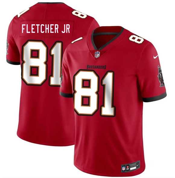 Men%27s Tampa Bay Buccaneers #81 Kenny Fletcher Jr Red 2026 Draft Vapor Limited Stitched Jersey->tampa bay buccaneers->NFL Jersey