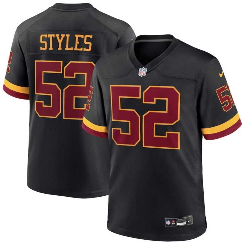 Mens Washington Commanders #52 Sonny Styles Black 2026 F.U.S.E. Hail Raiser Alternate Vapor Limited Stitched Jersey->washington commanders->NFL Jersey