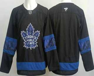 Men%27s Toronto Maple Leafs Blank Black Alternate Authentic Jersey->utah mammoth->NHL Jersey