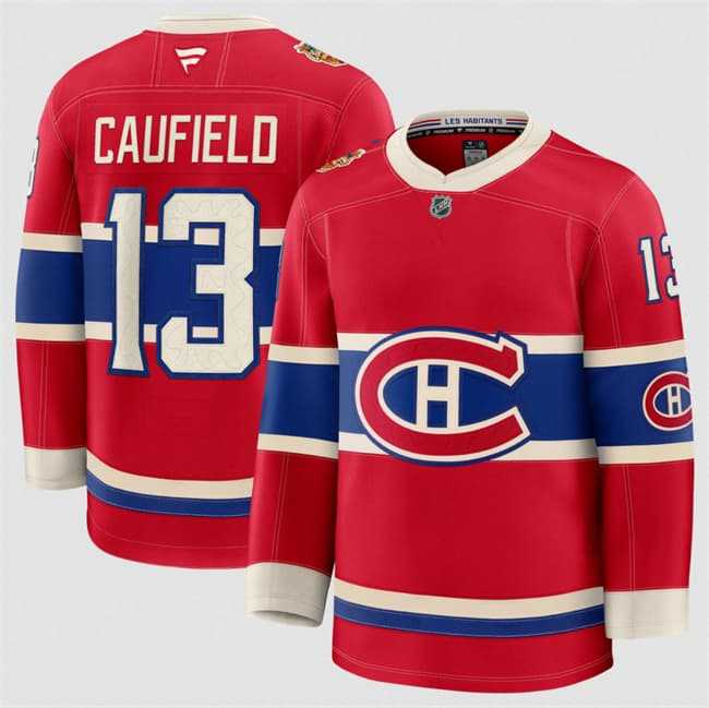 Men%27s Montreal Canadiens #13 Cole Caufield Red 2026 Heritage Classic Premium Stitched Jersey Dzhi->utah utes->NCAA Jersey