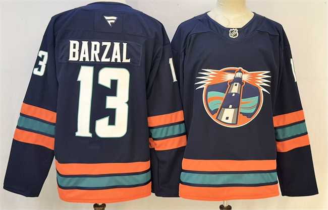 Men%27s New York Islanders #13 Mathew Barzal Navy 2026 Stitched Hockey Jersey->montreal canadiens->NHL Jersey