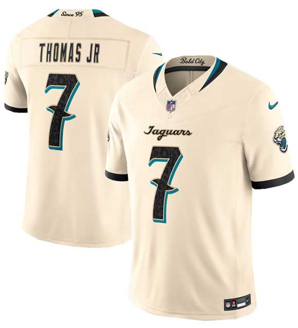 Men%27s Jacksonville Jaguars #7 Brian Thomas Jr. Cream 2026 F.U.S.E. Rivalries Collection Limited Stitched Jersey Dzhi->jacksonville jaguars->NFL Jersey