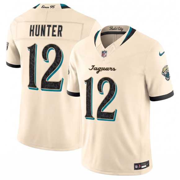 Men%27s Jacksonville Jaguars #12 Travis Hunter Cream 2026 F.U.S.E. Rivalries Collection Limited Stitched Jersey Dzhi->jacksonville jaguars->NFL Jersey