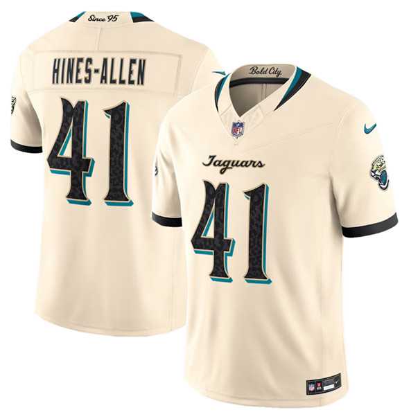 Men%27s Jacksonville Jaguars #41 Josh Hines-Allen Cream 2026 F.U.S.E. Rivalries Collection Limited Stitched Jersey Dzhi->las vegas raiders->NFL Jersey