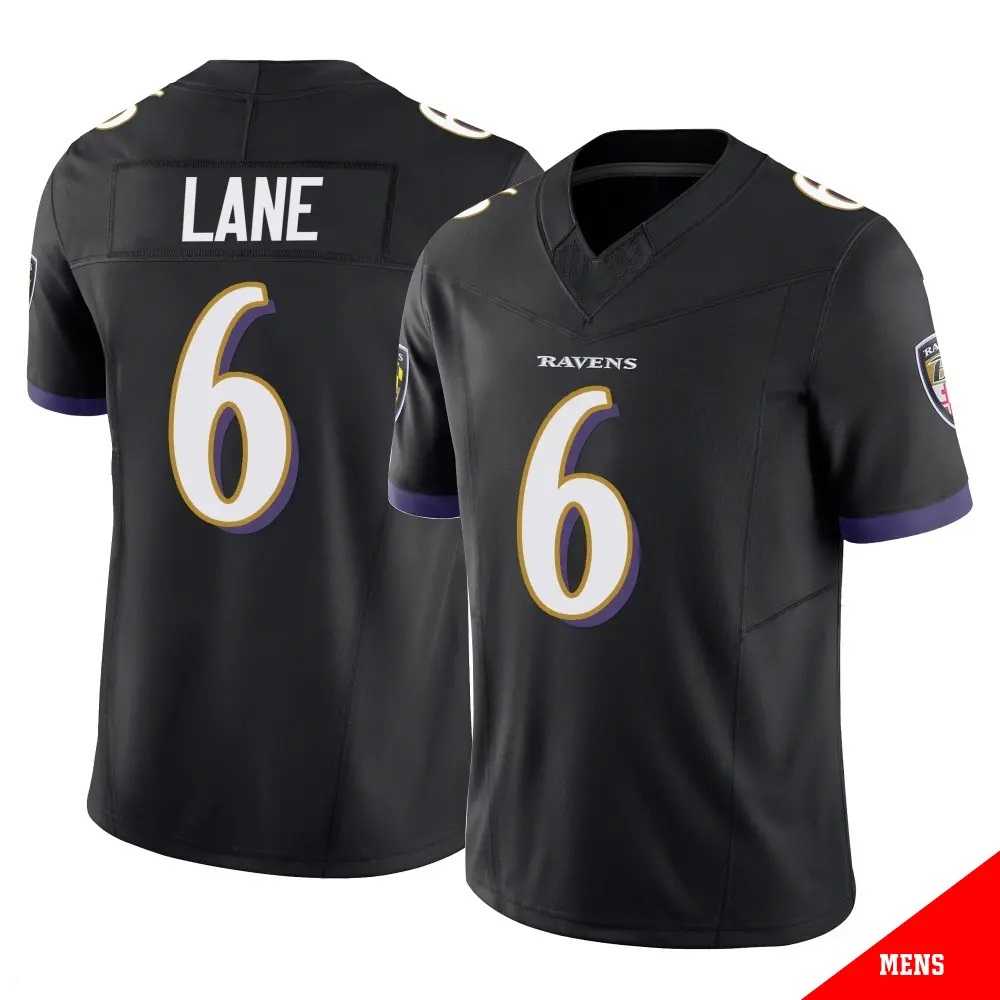 Men%27s Baltimore Ravens #6 Ja%27Kobi Lane Black 2025 F.U.S.E. Vapor Limited Jersey Dzhi->san francisco 49ers->NFL Jersey