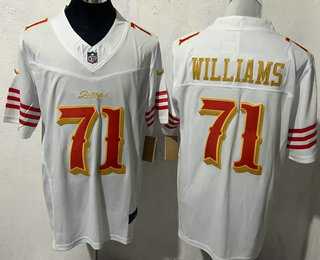 Men%27s San Francisco 49ers #71 Trent Williams Limited White Rivalries FUSE Vapor Jersey->san francisco 49ers->NFL Jersey