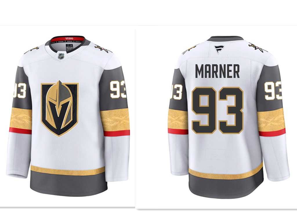 Mens Vegas Golden Knights #93 Mitchell Marner White 2024-25 Home Stitched Hockey Jersey Dzhi->vegas golden knights->NHL Jersey