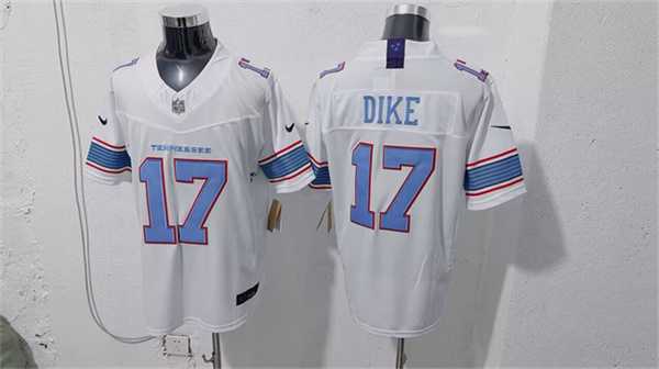 Men%27s Tennessee Titans #17 Chimere Dike White 2026 F.U.S.E. Vapor Limited Stitched Jersey->san francisco 49ers->NFL Jersey