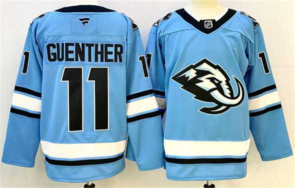 Men%27s Utah Mammoth #11 Dylan Guenther Blue 2025 Stitched Jersey->utah mammoth->NHL Jersey
