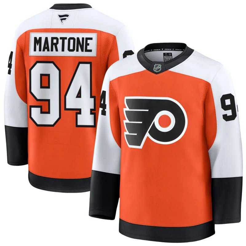 Men%27s Philadelphia Flyers #94 Porter Martone Orange Home stitched Hockey Jersey Dzhi->olympics usa jerseys->NHL Jersey
