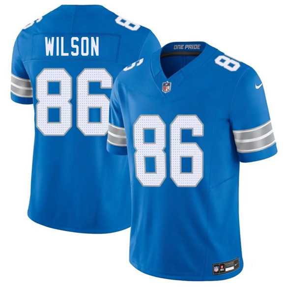 Men%27s Detroit Lions #86 Cedrick Wilson Blue 2026 F.U.S.E. Vapor Limited Stitched Game Jersey Dzhi->denver broncos->NFL Jersey
