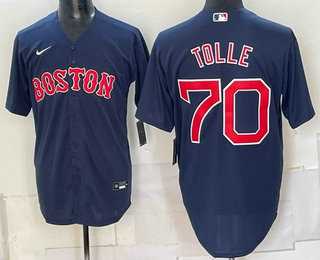 Men%27s Boston Red Sox #70 Payton Tolle Navy Cool Base Stitched Jersey->boston red sox->MLB Jersey