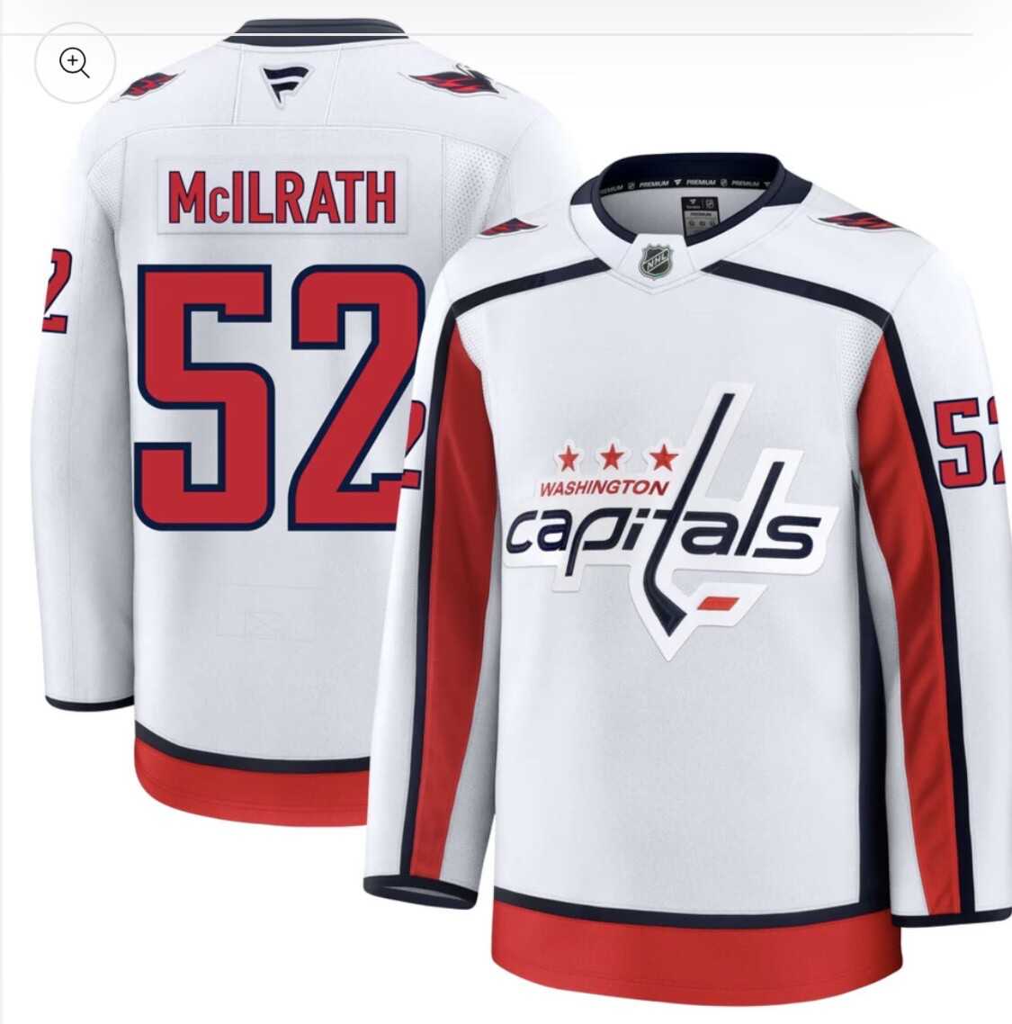 Men%27s Washington Capitals #52 Dylan Mcilrath White Jersey Dzhi->green bay packers->NFL Jersey