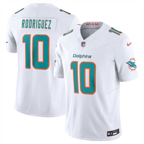 Men%27s Miami Dolphins #10 Jacob Rodriguez White 2026 Draft F.U.S.E. Vapor Limited Stitched Jersey Dzhi->miami dolphins->NFL Jersey