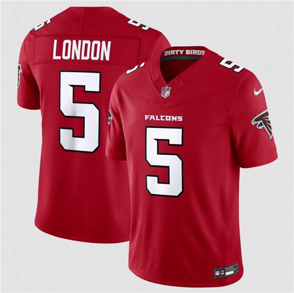Men%27s Atlanta Falcons #5 Drake London Red 2026 New F.U.S.E. Vapor Untouchable Limited Stitched Jersey Dzhi->atlanta falcons->NFL Jersey