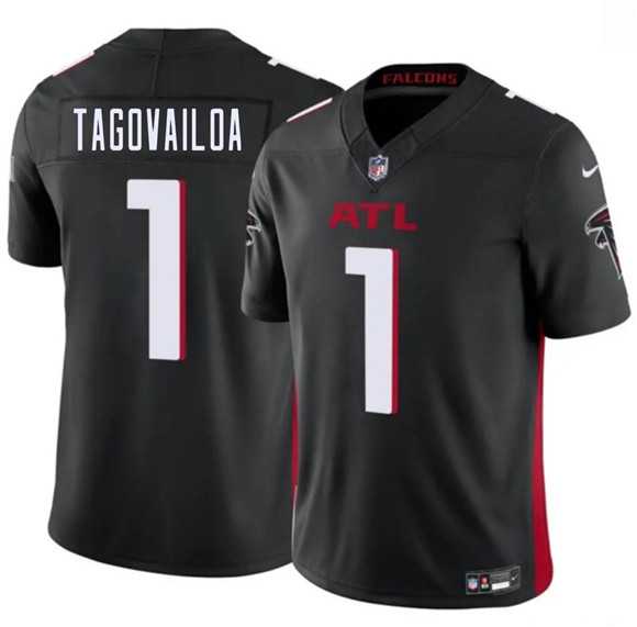 Men%27s Atlanta Falcons #1 Tua Tagovailoa Black 2026 F.U.S.E. Vapor Untouchable Limited Stitched Jersey Dzhi->arizona cardinals->NFL Jersey