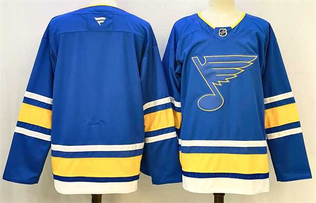 Men%27s St. Louis Blues Blank Blue 2025 Stitched Hockey Jersey->boston bruins->NHL Jersey
