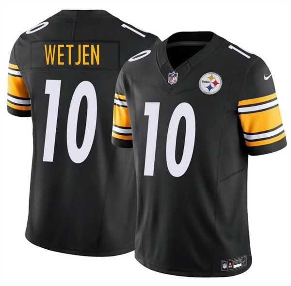 Men%27s Pittsburgh Steelers #10 Kaden Wetjen Black 2026 Draft F.U.S.E. Vapor Limited Stitched Jersey Dzhi->new york giants->NFL Jersey