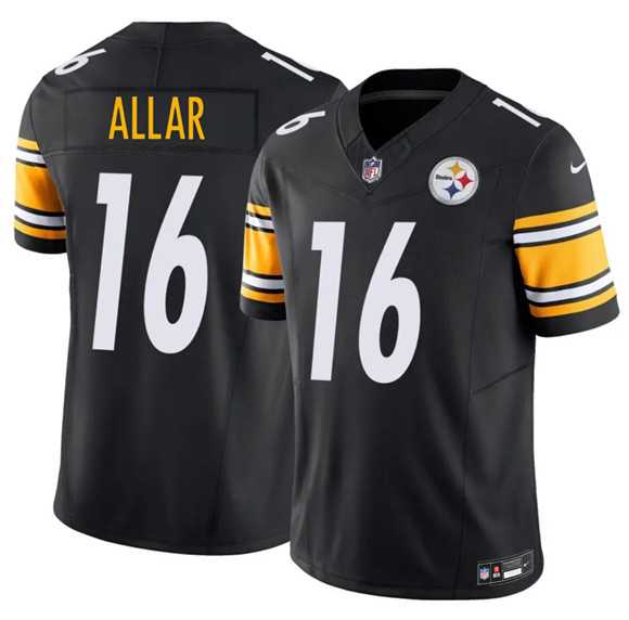 Men%27s Pittsburgh Steelers #16 Drew Allar Black 2026 Draft F.U.S.E. Vapor Limited Stitched Jersey Dzhi->new york jets->NFL Jersey