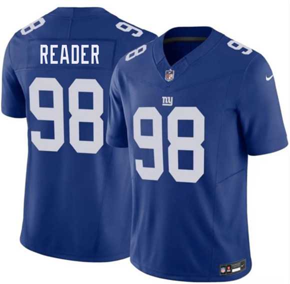 Men%27s New York Giants #98 D.J. Reader Blue 2026 F.U.S.E. Vapor Untouchable Limited Stitched Jersey Dzhi->new york giants->NFL Jersey