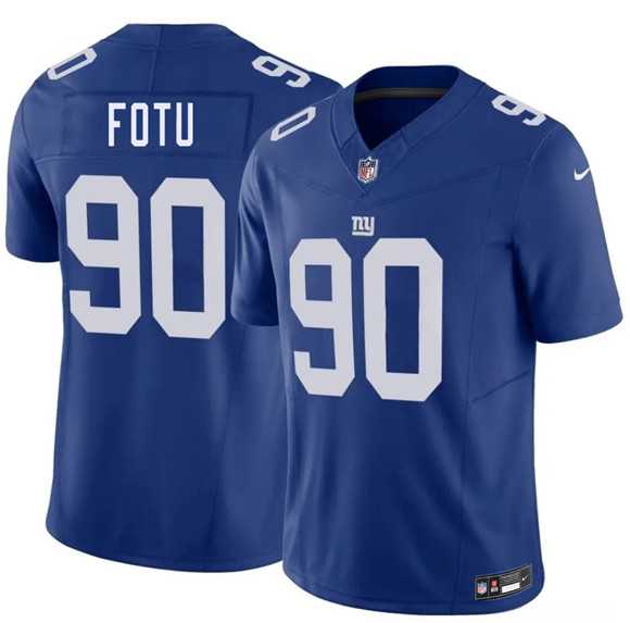 Men%27s New York Giants #90 Leki Fotu Blue 2026 F.U.S.E. Vapor Untouchable Limited Stitched Jersey Dzhi->new york giants->NFL Jersey