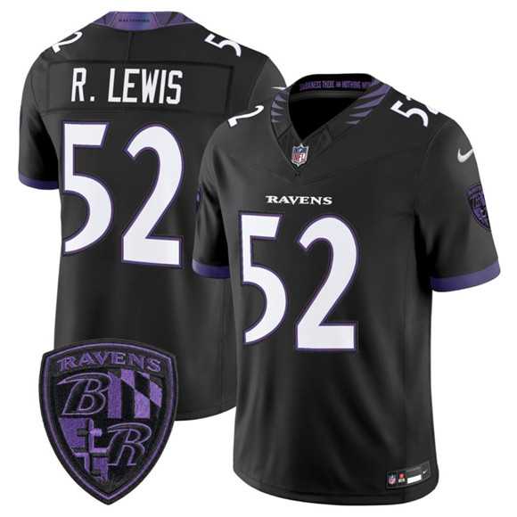 Men%27s Baltimore Ravens #52 Ray Lewis Black 2026 F.U.S.E. Alternate Vapor Limited Stitched Jersey Dzhi->buffalo bills->NFL Jersey